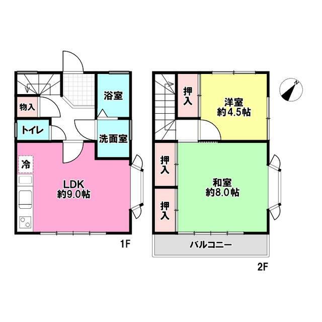 東田テラスⅠ 1号室 間取り