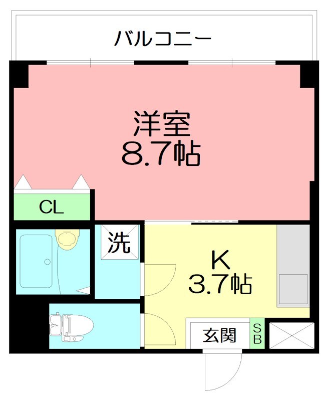 マウロア大磯 112号室 間取り
