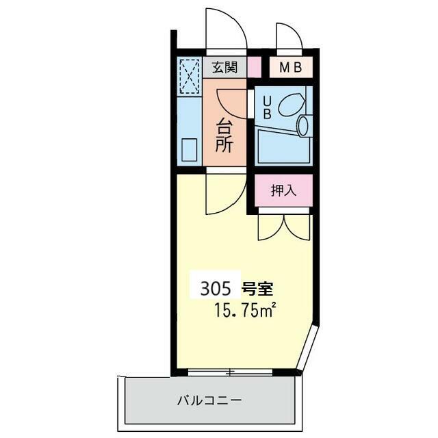 藤沢・ＫＣ湘南ハイツ 305号室 間取り