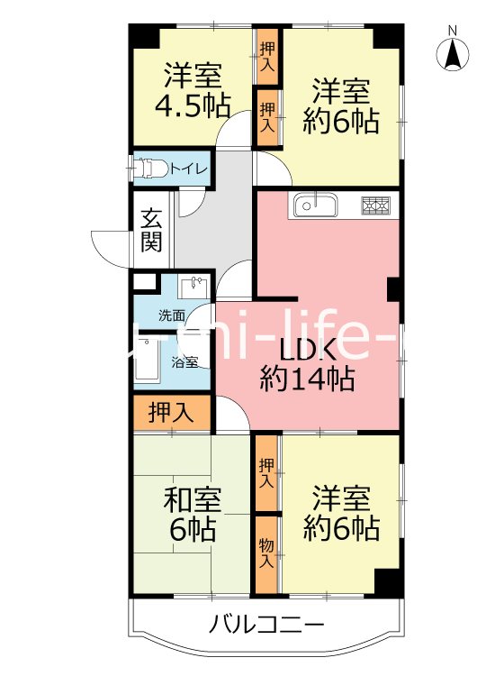サンシティー湘南  301号室 間取り