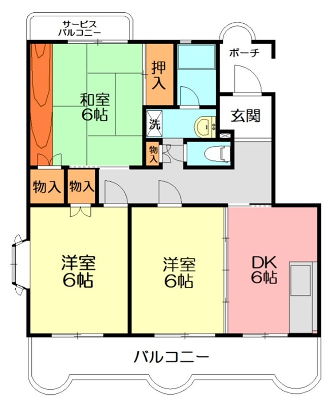 第５メゾン星崎 307号室 間取り