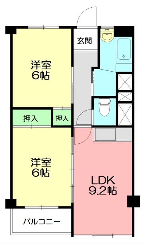 湘南台駅前分譲共同ビル 907号室 間取り