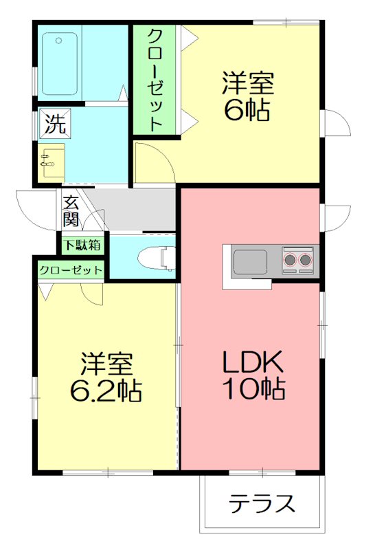 グリーングローブB 間取り