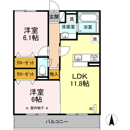 リーフガーデンⅢ 302号室 間取り