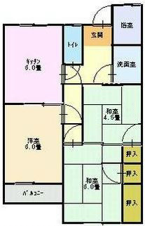 達上ケ丘ハイツ 間取り
