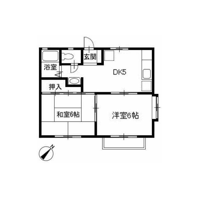 オークスＡ・Ｂ A201号室 間取り