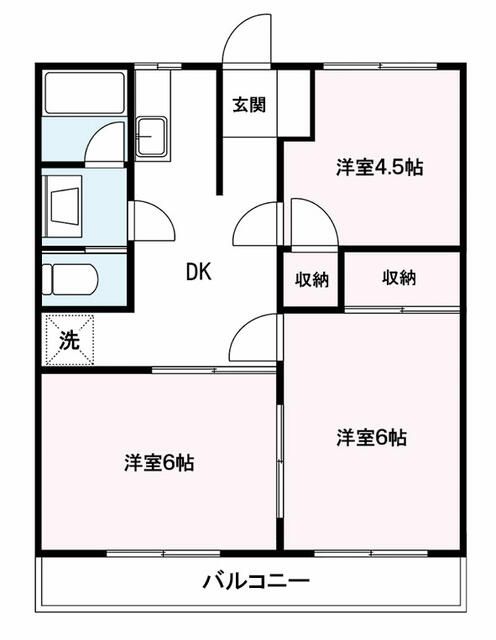 清水マンション 303号室 間取り