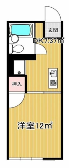 アクセス四之宮 201号室 間取り