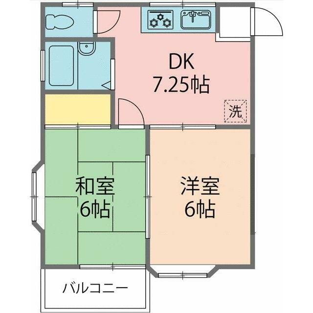 メゾン北公園 102号室 間取り