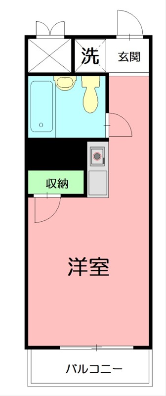 メゾン・ド・ジェーム 406号室 間取り