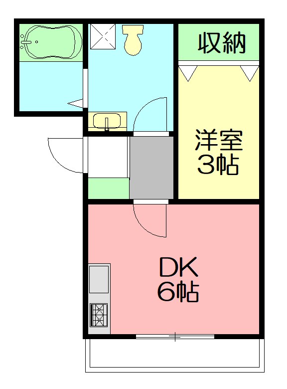 横浜元町ガーデン離宮Ｂ棟 307号室 間取り