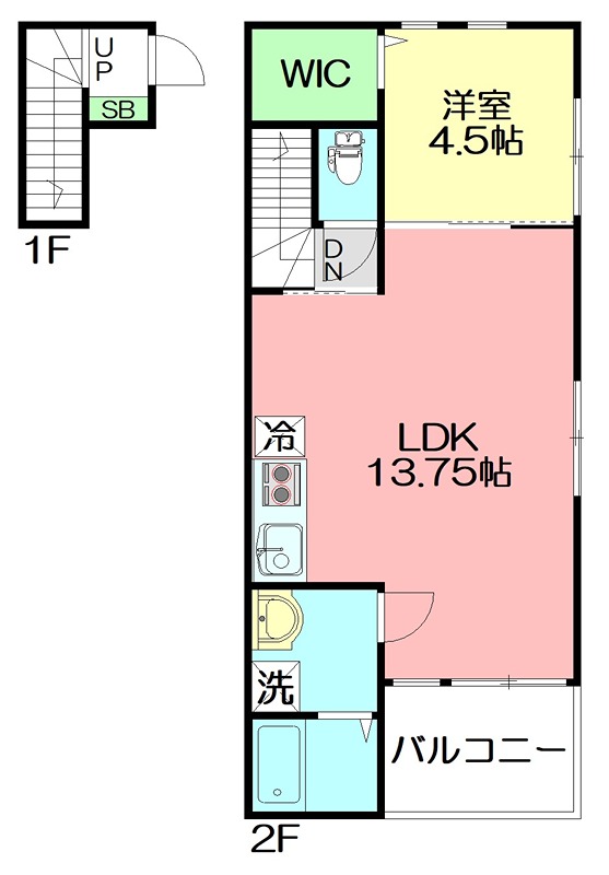 AIR　ODAWARA　KUNO 204号室 間取り