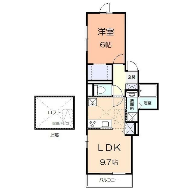 ラ・ミ－ア・カ－サ 202号室 間取り