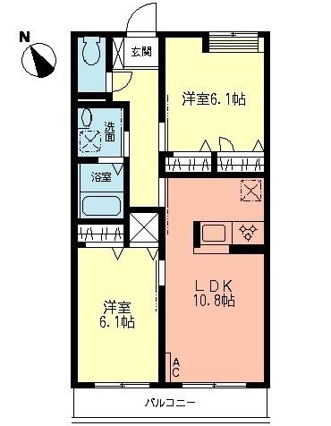 アネシス湘南 105号室 間取り