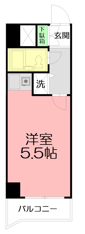 ライオンズプラザ海老名 513号室 間取り