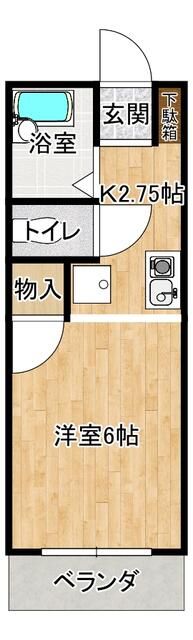 シャトルＵＮＯ 202号室 間取り