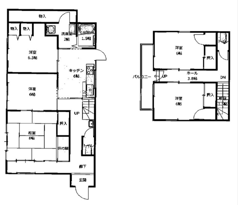 湘南台戸建貸家 間取り