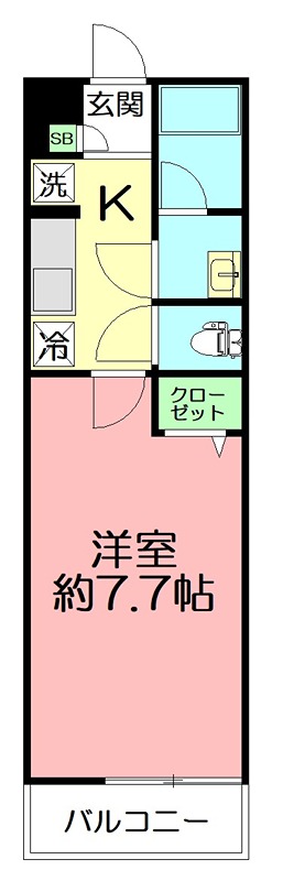 リブリ大船Ⅳ 108号室 間取り