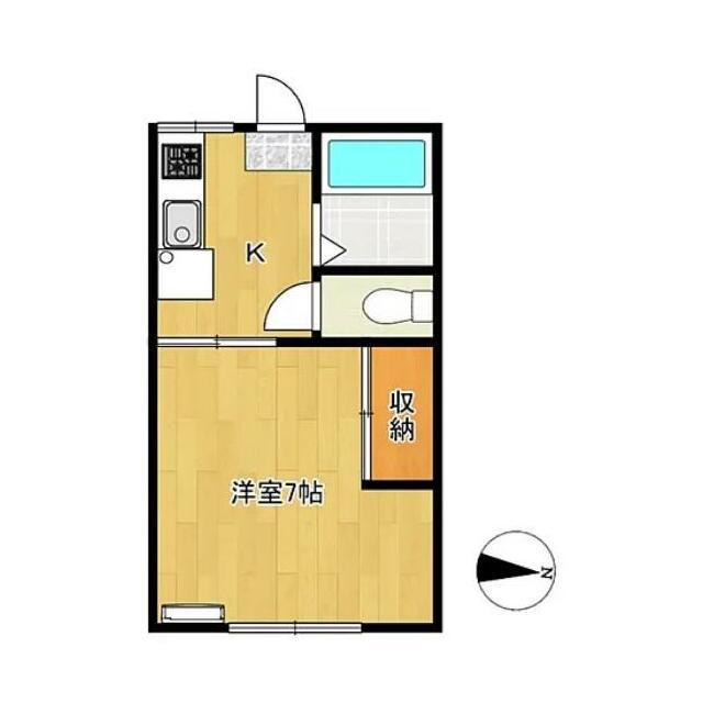 グレースハイム伊勢原 203号室 間取り