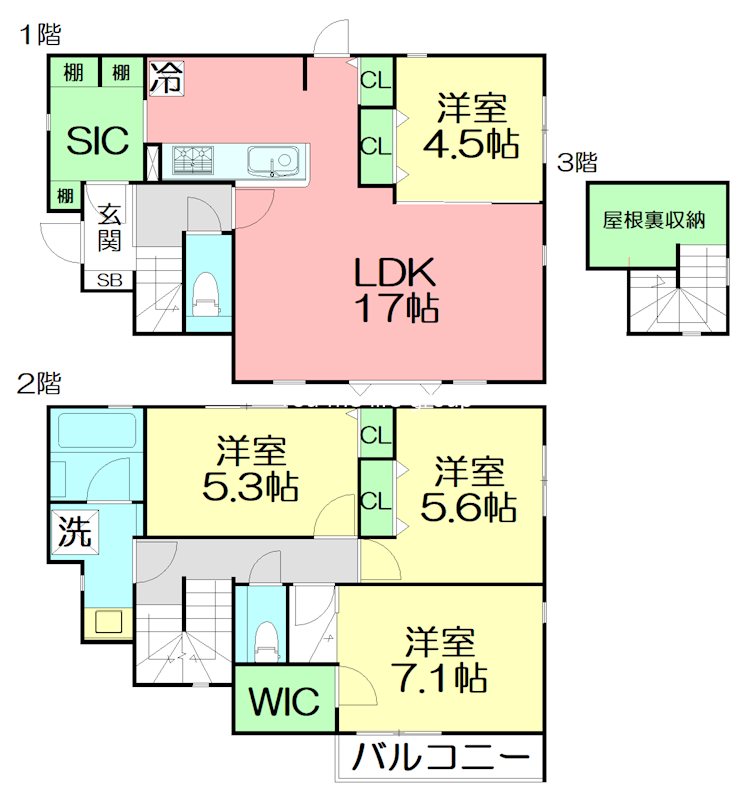 藤沢市辻堂西海岸２丁目戸建 間取り