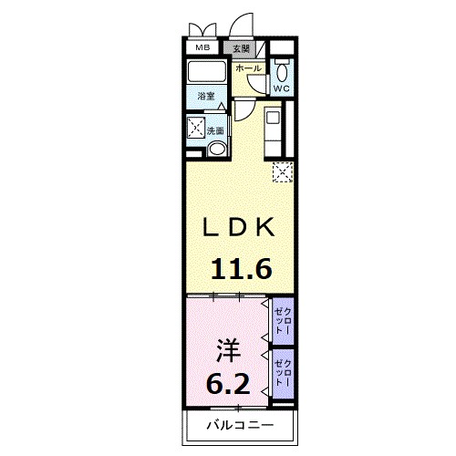 ｅｖｅｒｙ 301号室 間取り