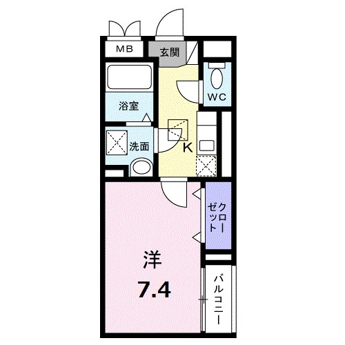 ｅｖｅｒｙ 101号室 間取り