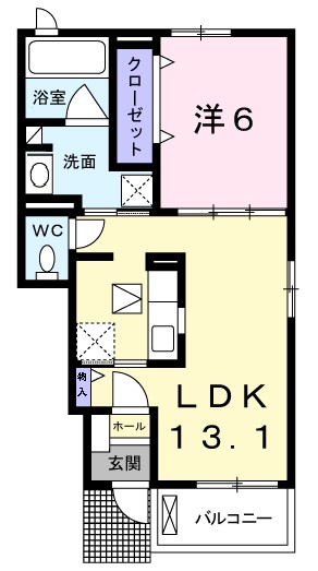 ハピネスⅡ 103号室 間取り