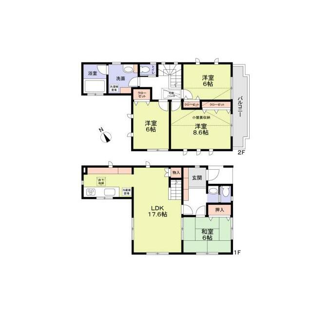 鎌倉市大船戸建貸家 間取り