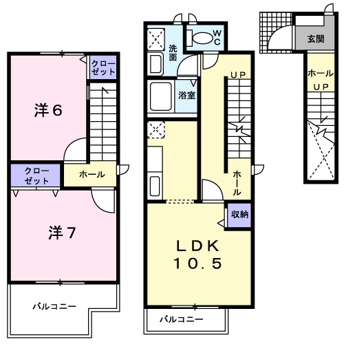 ファミールＡ 201号室 間取り