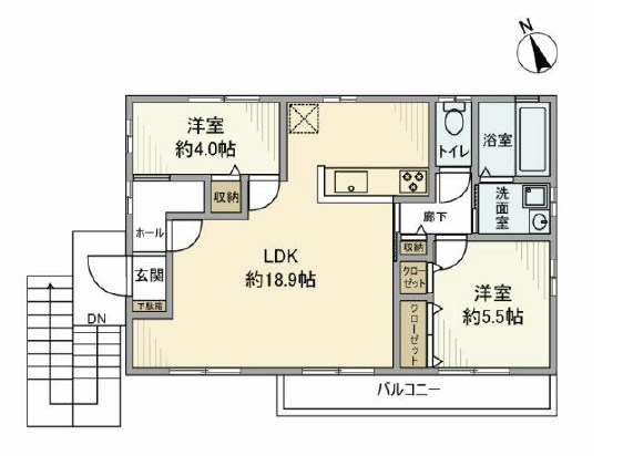 深谷町戸建 2F号室 間取り