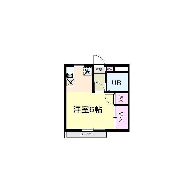 エスポワール鈴金 2F号室 間取り