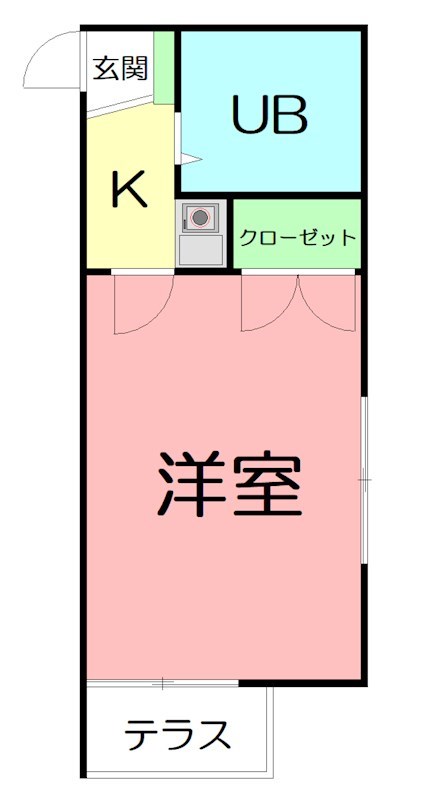 レオパレス桜台 102号室 間取り