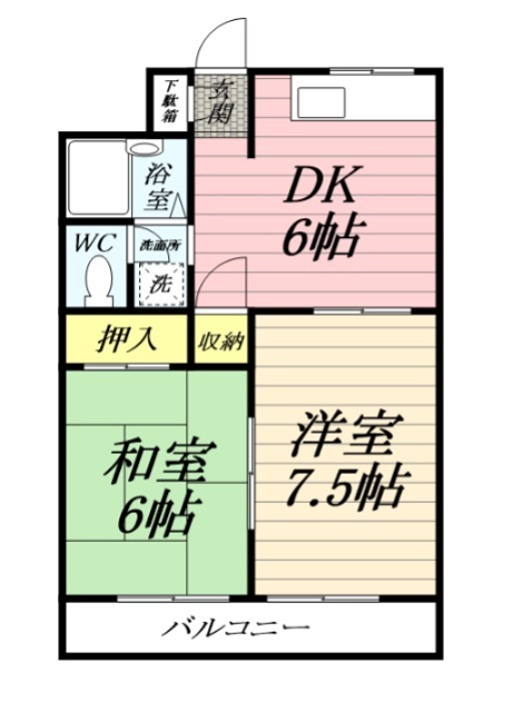 ブルックリン 203号室 間取り