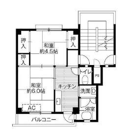 ビレッジハウス三田3号棟 506号室 間取り
