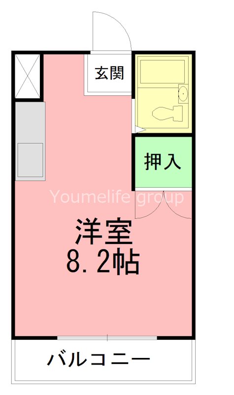 諏訪町第四ハイツ 102号室 間取り