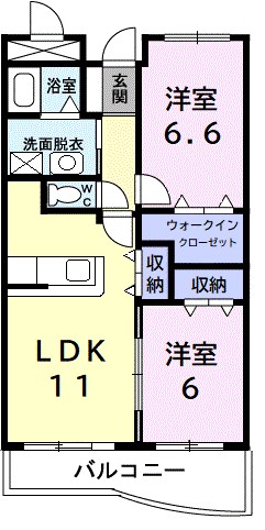 アンナ・ミーナ１３０ヒルズ 403号室 間取り