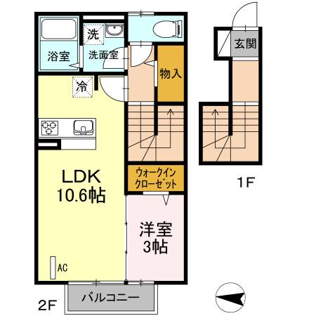 コート　エム 202号室 間取り