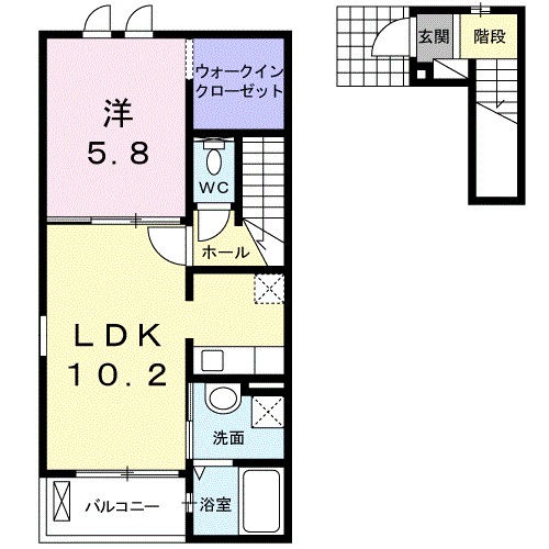 サンメリー・辻Ⅱ 202号室 間取り