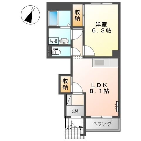 スカイテラス 101号室 間取り