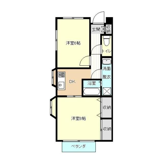 カーサエンドレス 301号室 間取り