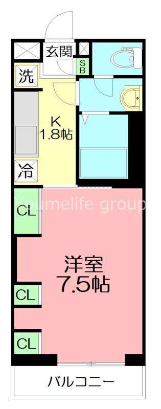 リブリ・鎌倉Ⅲ 102号室 間取り