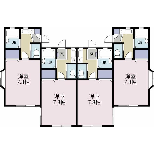 ピュアコートＳＡＮＡＤＡ 201号室 間取り