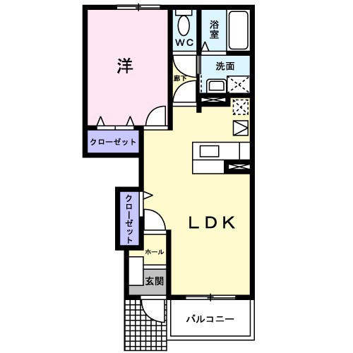 クレールメゾン 102号室 間取り