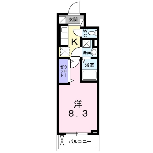 スアヴィス平塚宝町 512号室 間取り