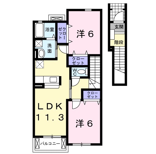 サイレントブリーズ湘南 202号室 間取り