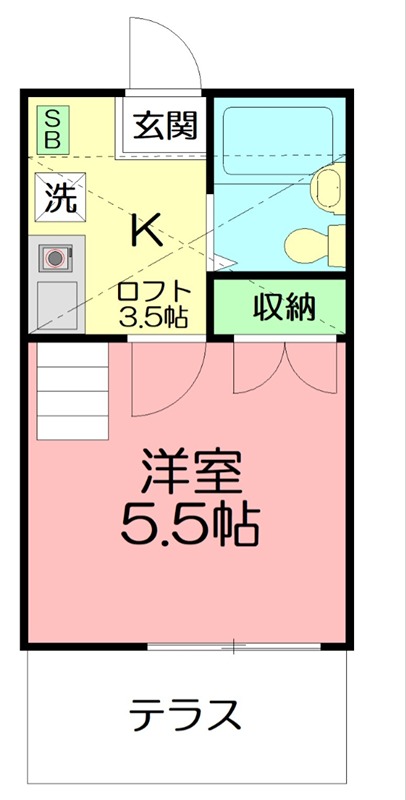 ヨーロピアン２５５番館 104号室 間取り