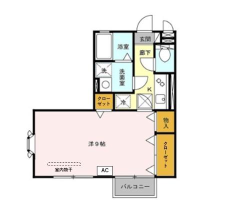 アゼリア 107号室 間取り