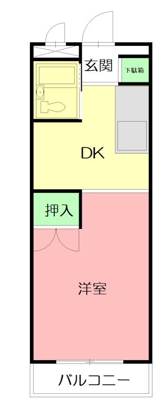 ビューハイツ台の山 311号室 間取り