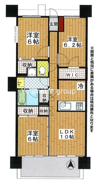 日神パレステージ本厚木リバースクエア 1003号室 間取り