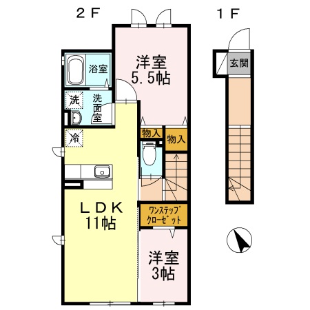 Dフォート 202号室 間取り